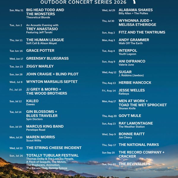 Red Butte Garden Announces the 2026 Line Up