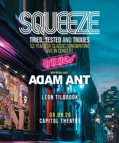 KRCL Presents: Squeeze with Adam Ant at The Capitol Theater Sept 9