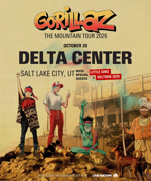 KRCL Welcomes: Gorillaz to The Delta Center on Oct 20